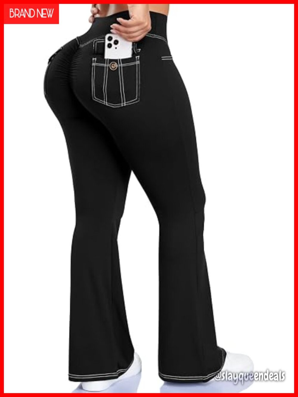 Scrunch Butt Lifting Flare Leggings with Pockets Yoga Pants